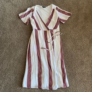 Vici Dolls Lined Midi Wrap Dress